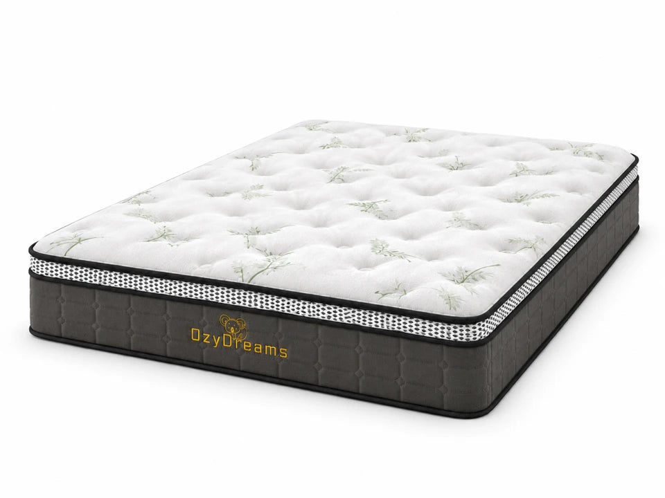 Pillow Top Bamboo 30cm Mattress - Firm Feel